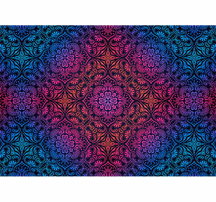 Raambekleding slaapkamer boheemse mandala mantra - TenStickers
