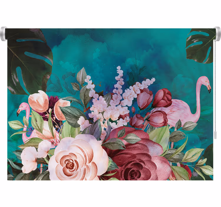 Raambekleding slaapkamer boheemse bloemen - TenStickers