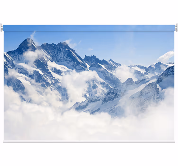 Raambekleding slaapkamer alpenlandschap - TenStickers