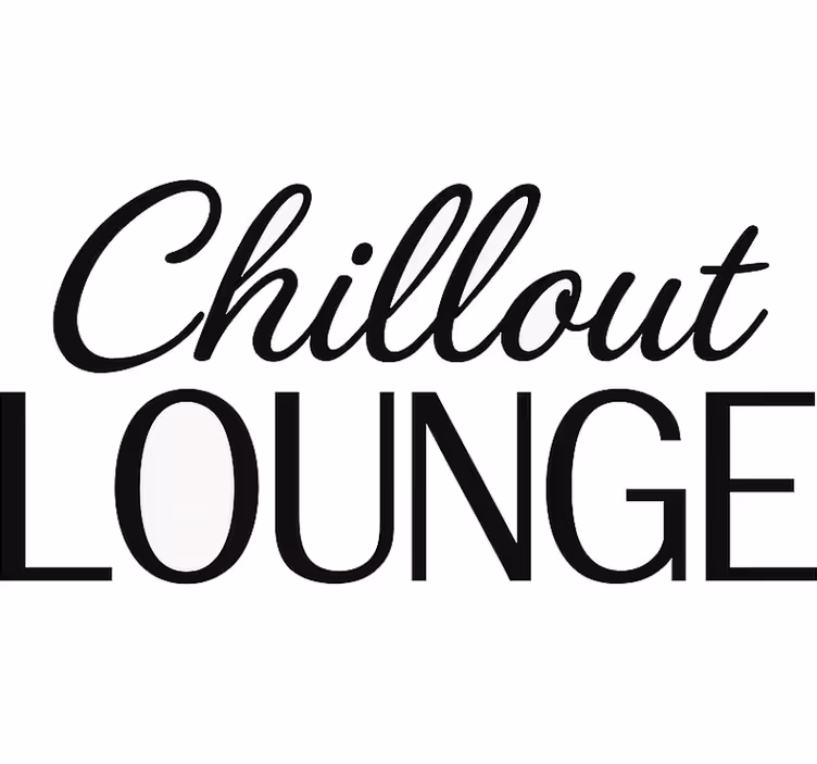 Wit rolgordijn chill out lounge - TenStickers