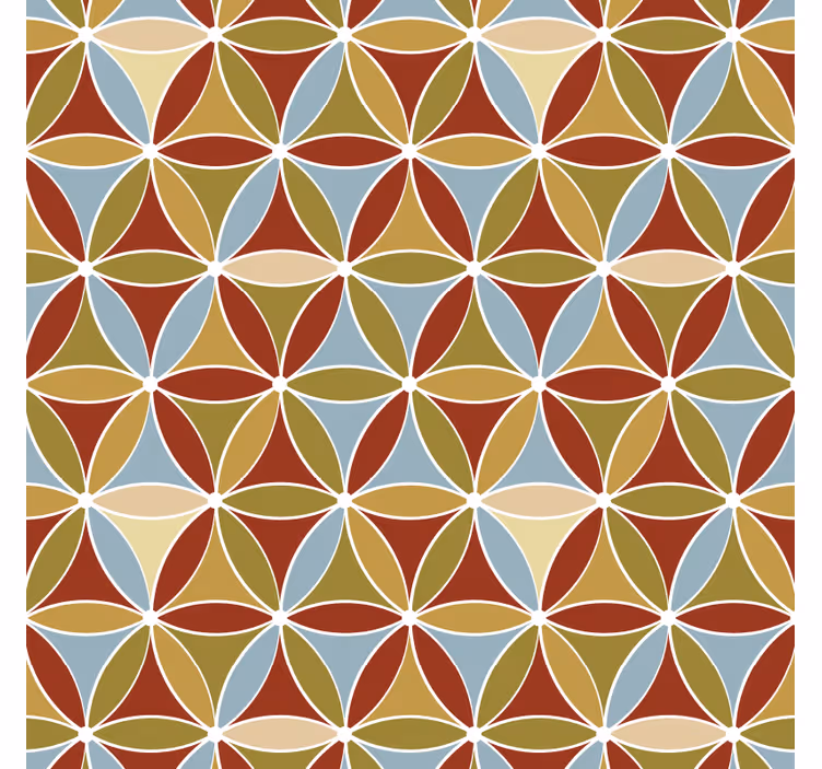 Rolgordijn woonkamer vivid prism patroon mat - TenStickers