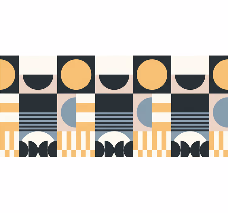Rolgordijn woonkamer abstract modern patroon - TenStickers