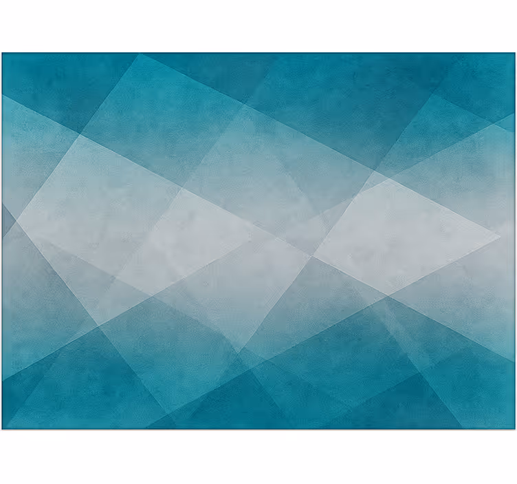 Rolgordijn woonkamer blauw en grijs gewassen effect - TenStickers