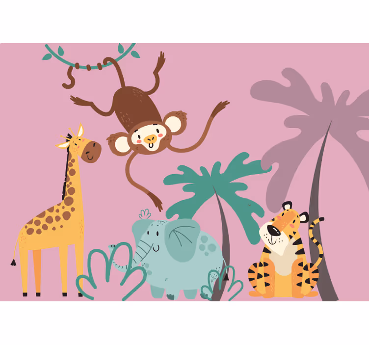 Rolgordijn kinderkamer boho jungle thema - TenStickers