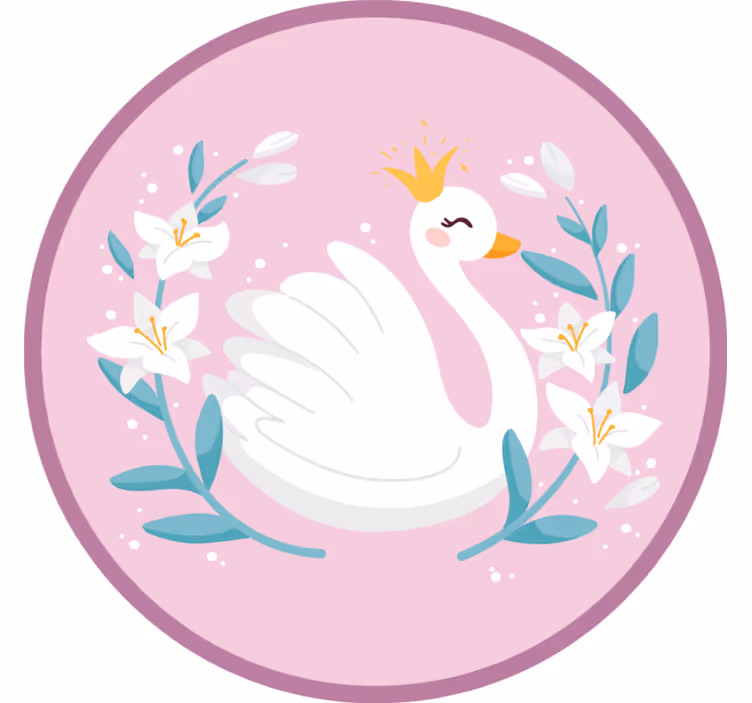 Rolgordijn kinderkamer zwanenkoningin - TenStickers