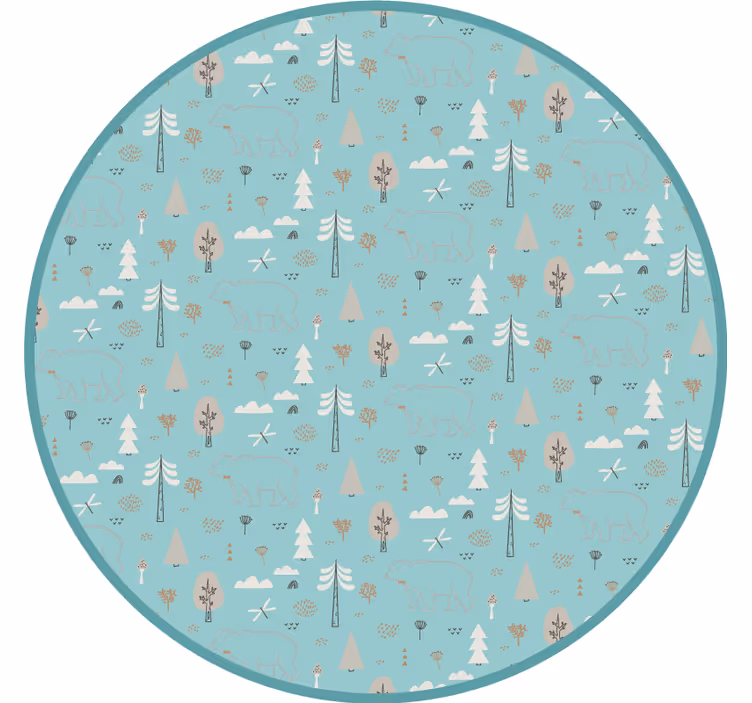 Rolgordijn kinderkamer geometrisch nordic stijl - TenStickers