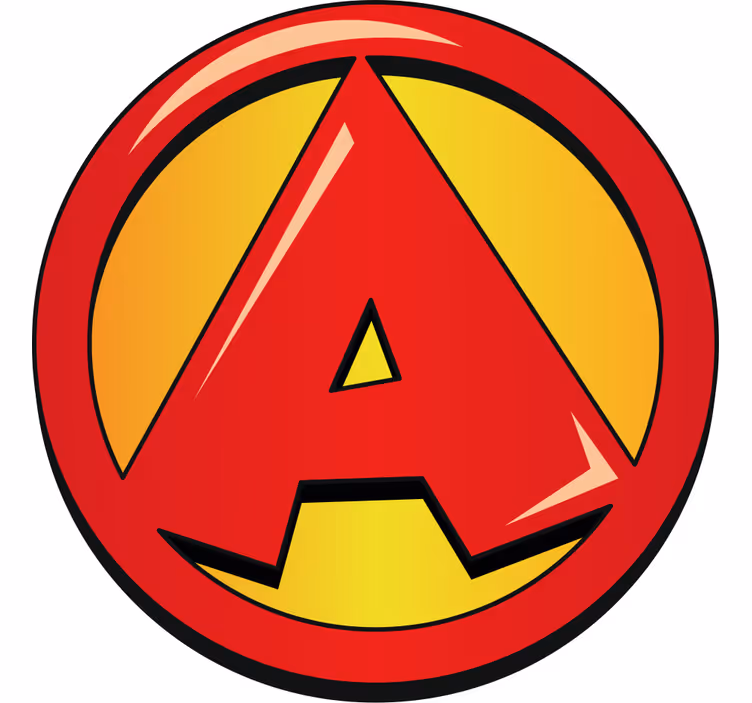 Rolgordijn kinderkamer met super initial letter - TenStickers