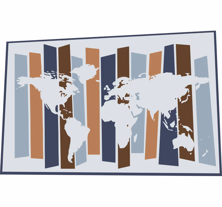 Rolgordijn kinderkamer scandinavische kleuren - TenStickers