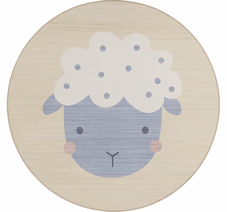 Rolgordijn kinderkamer beige baby schaap - TenStickers