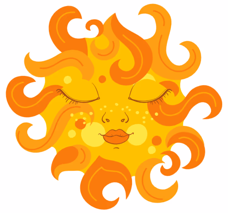Rolgordijn kinderkamer female sun - TenStickers