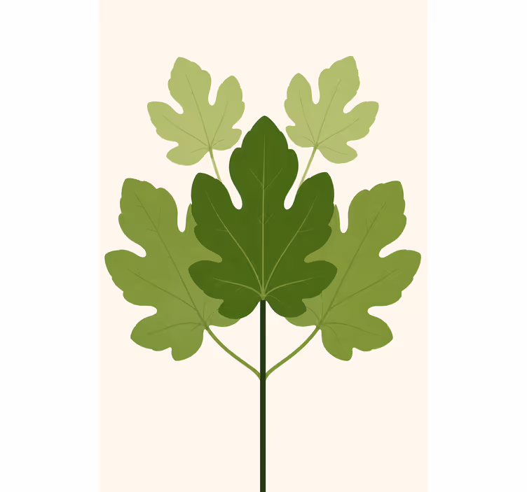 Rolgordijn meer bloemen en planten figuera - TenStickers