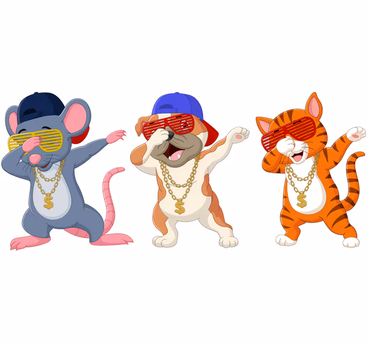 Rolgordijn kinderkamer dierenverhalen voor kids - TenStickers