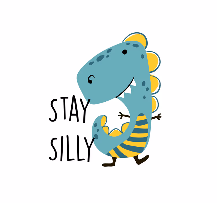Rolgordijn kinderkamer nordic dinosaurussen blijven gek - TenStickers