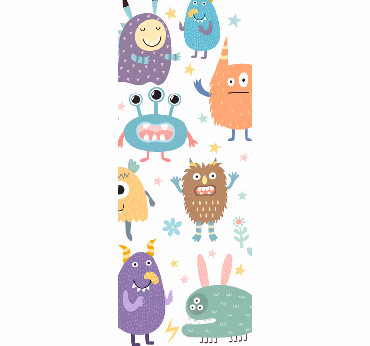 Rolgordijn kinderkamer foor kids door happy monster - TenStickers