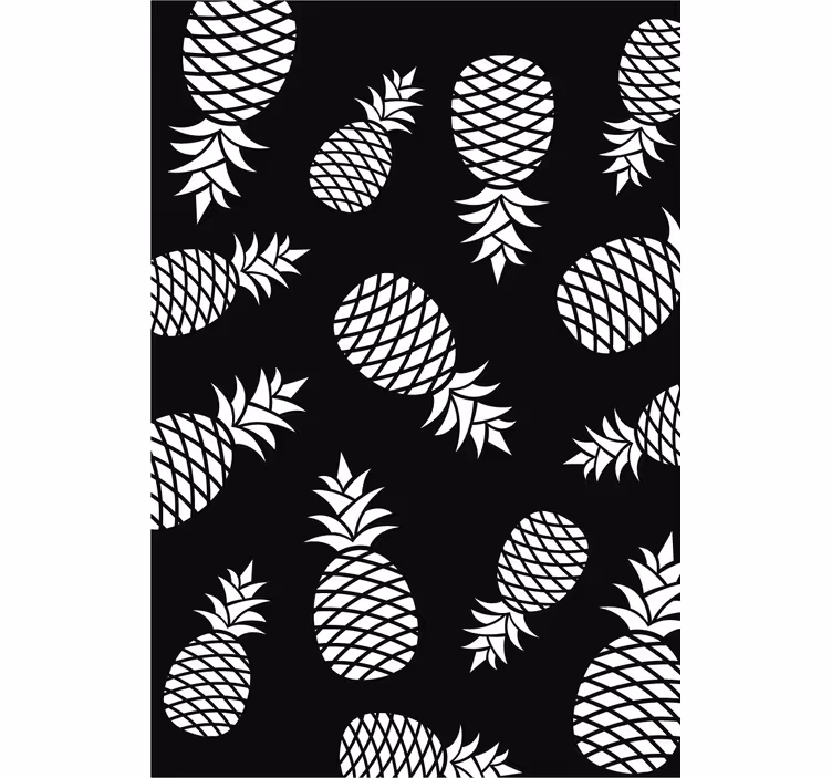 Rolgordijn keuken piña patroon dessin - TenStickers