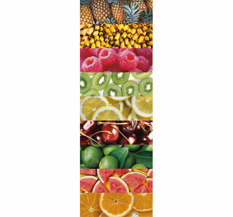Rolgordijn keuken texturen van fruit - TenStickers