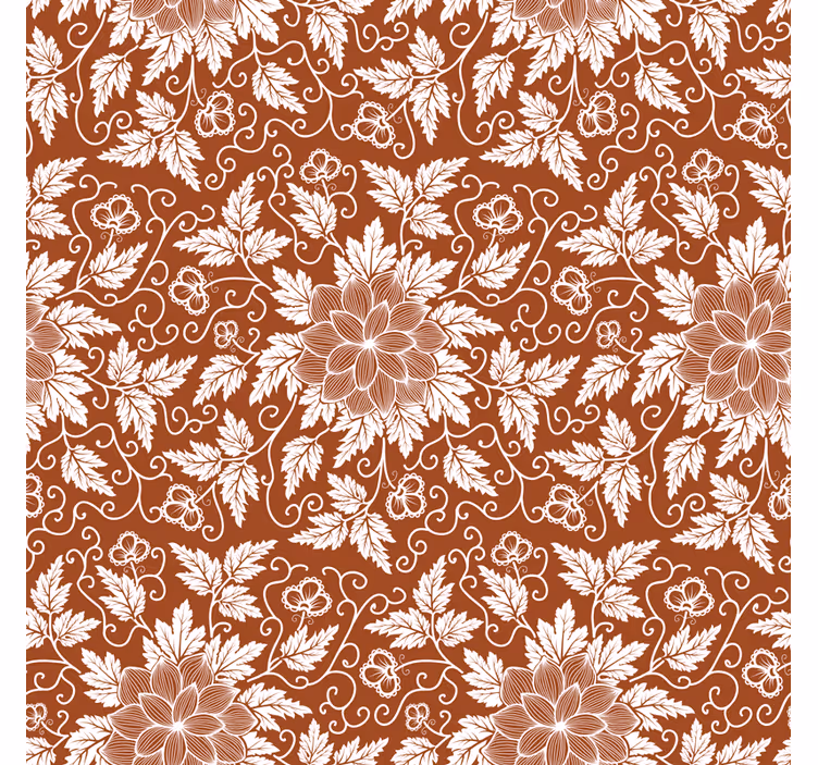 Rolgordijn keuken floral paisley tegel koelkast - TenStickers