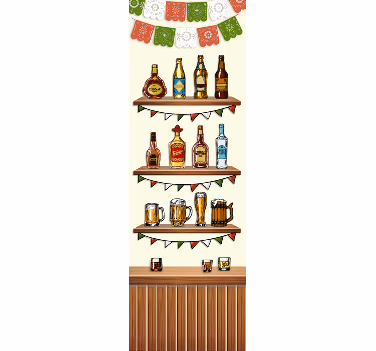 Rolgordijn keuken decoratief tequila - TenStickers