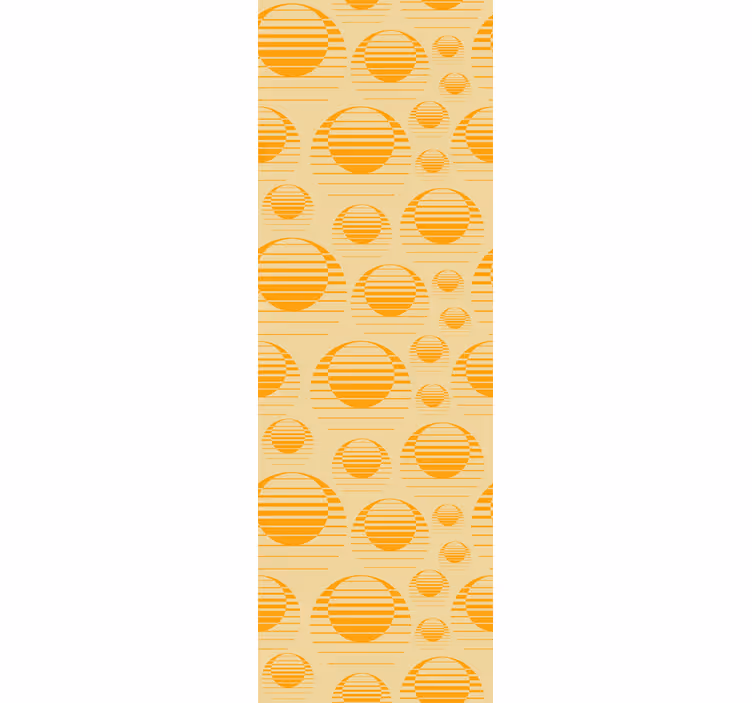 Rolgordijn keuken retro sun draw koelkast - TenStickers