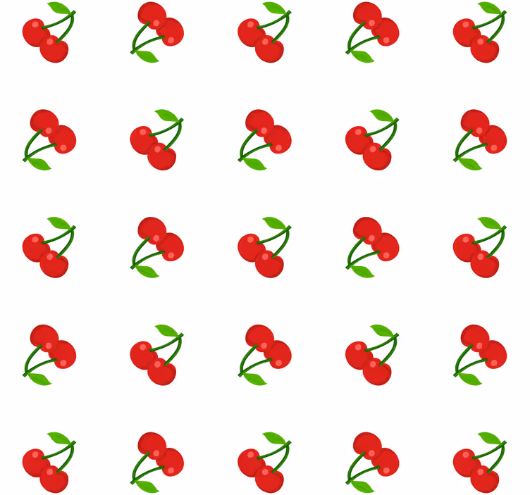 Rolgordijn keuken kersenconfetti - TenStickers