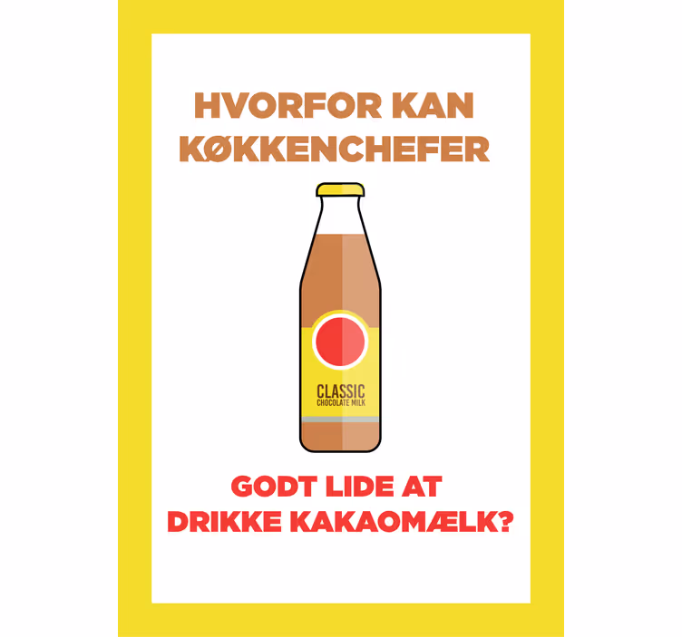 Rolgordijn keuken minimalistisch chocolade melk - TenStickers