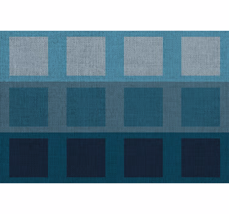 Blauw rolgordijn moderne patronen blauw - TenStickers