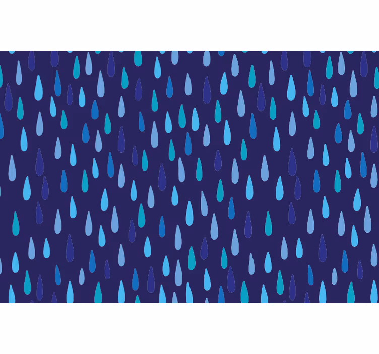 Blauw rolgordijn onregelmatige druppel - TenStickers