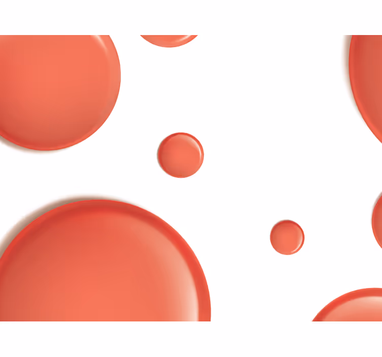 Rolgordijn rood rode cirkel - TenStickers