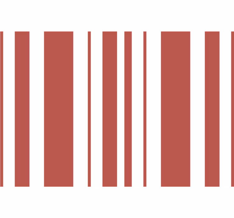 Rolgordijn rood met rood en witte strepen - TenStickers