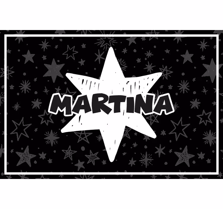 Zwart rolgordijn custom star - TenStickers