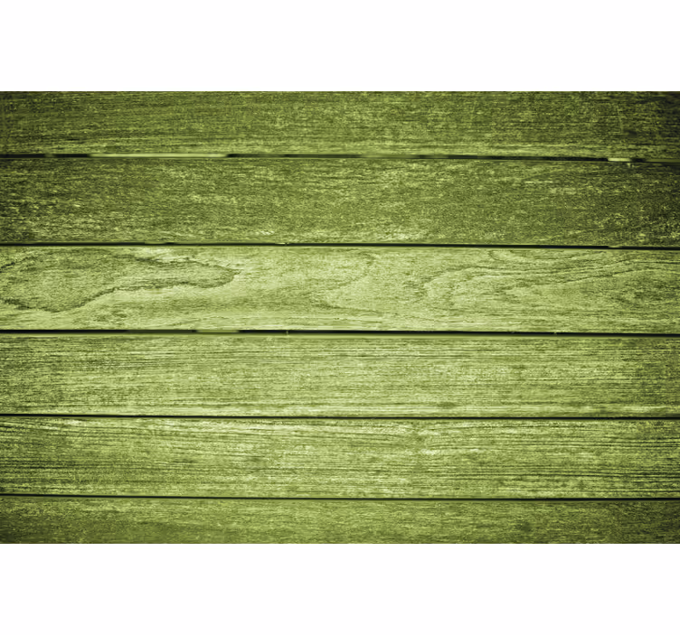 Rolgordijn groen met houten textuur onderzetter - TenStickers