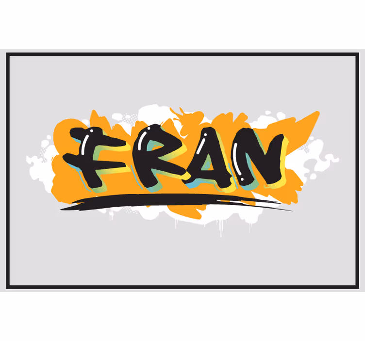 Rolgordijn grijs urban stijl kleurrijke graffiti - TenStickers
