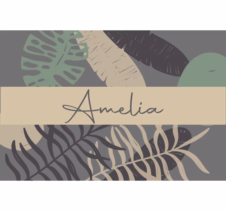 Rolgordijn beige boho stijl jungle - TenStickers