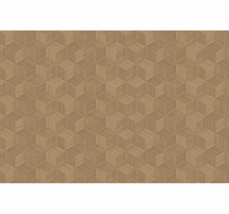 Rolgordijn beige met bamboe riet - TenStickers