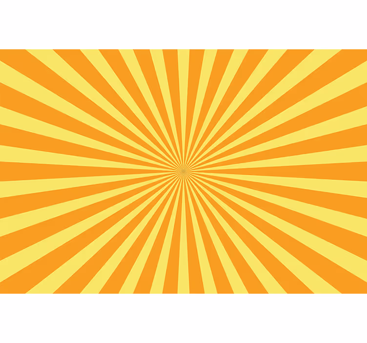 Rolgordijn oranje abstracte zonsondergang met oranje tinten - TenStickers