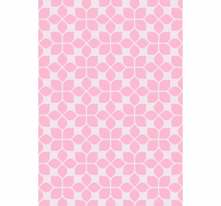 Rolgordijn buitenshuis roze herhalend uniek patroon - TenStickers