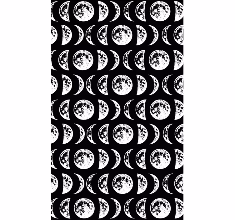 Rolgordijn kantoor moon faces - TenStickers