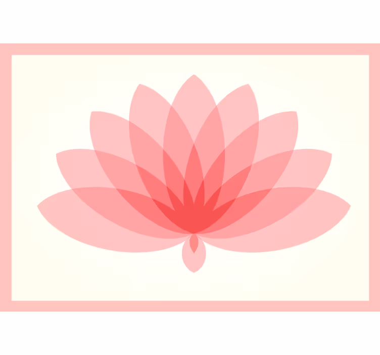 Raambekleding slaapkamer lotus enkele bloem - TenStickers