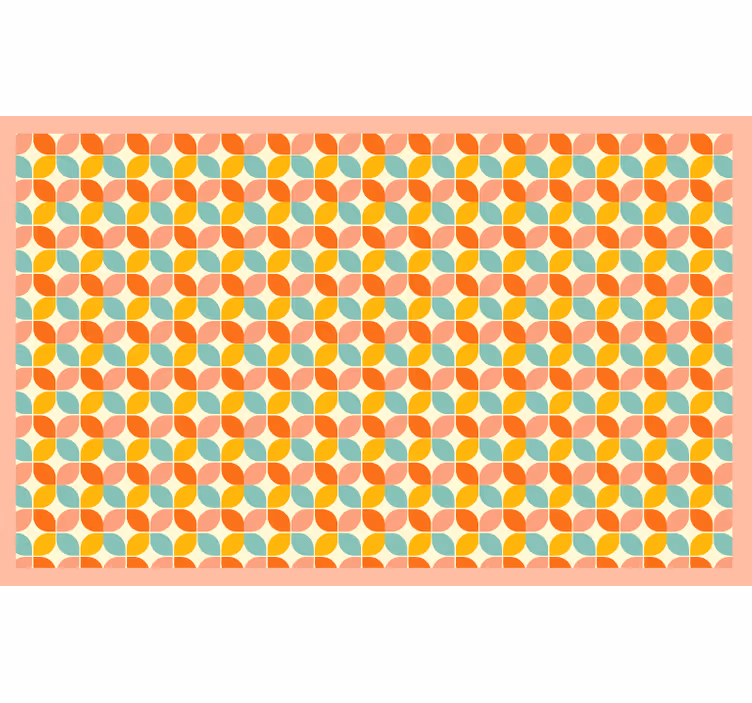 Raambekleding slaapkamer met multikleurige vierkanten - TenStickers