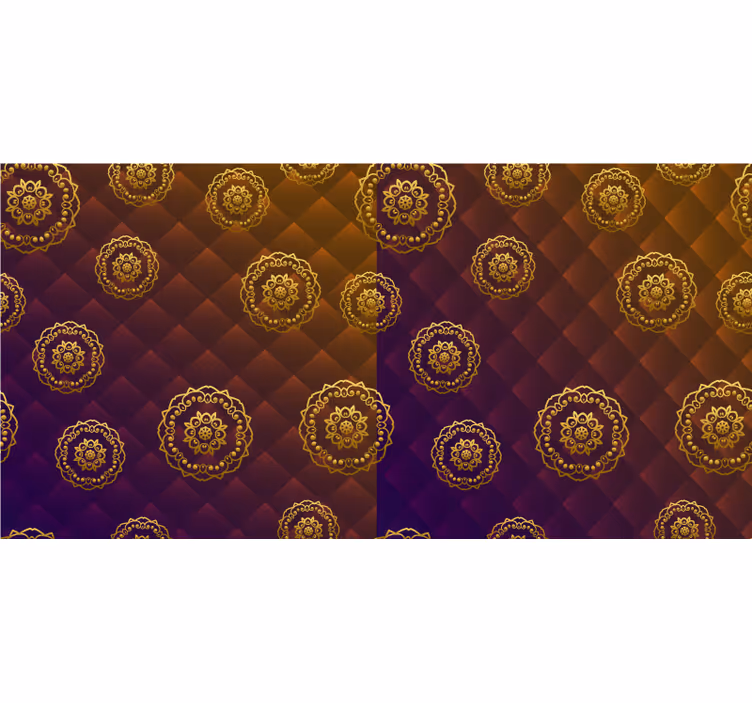 Raambekleding slaapkamer multicolor elegante mandala - TenStickers