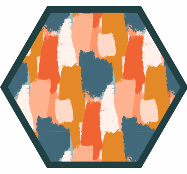 Raambekleding slaapkamer abstract kunst verouderd patroon - TenStickers