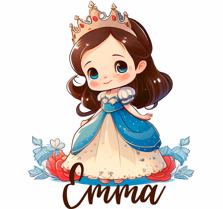 Rolgordijn kinderkamer prinses thema - TenStickers