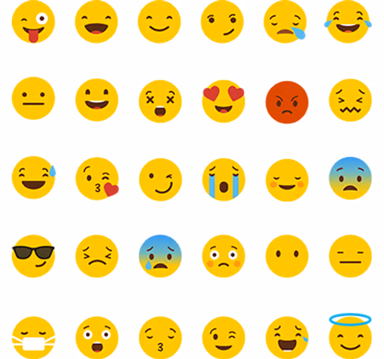Rolgordijn tienerkamer collectie stickers iconen whatsapp - TenStickers