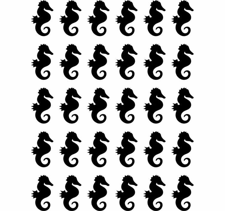 Rolgordijn tienerkamer zeepaardje - TenStickers