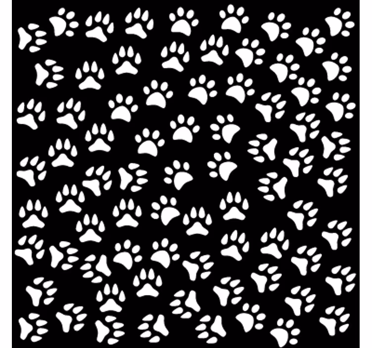 Rolgordijn tienerkamer dierenafdrukken venster - TenStickers