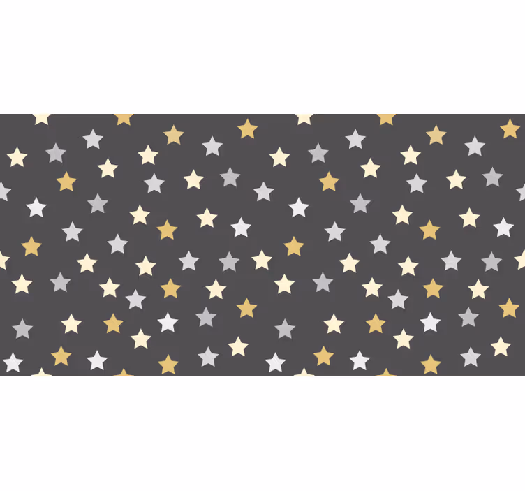 Rolgordijn tienerkamer gouden sterren kallax - TenStickers