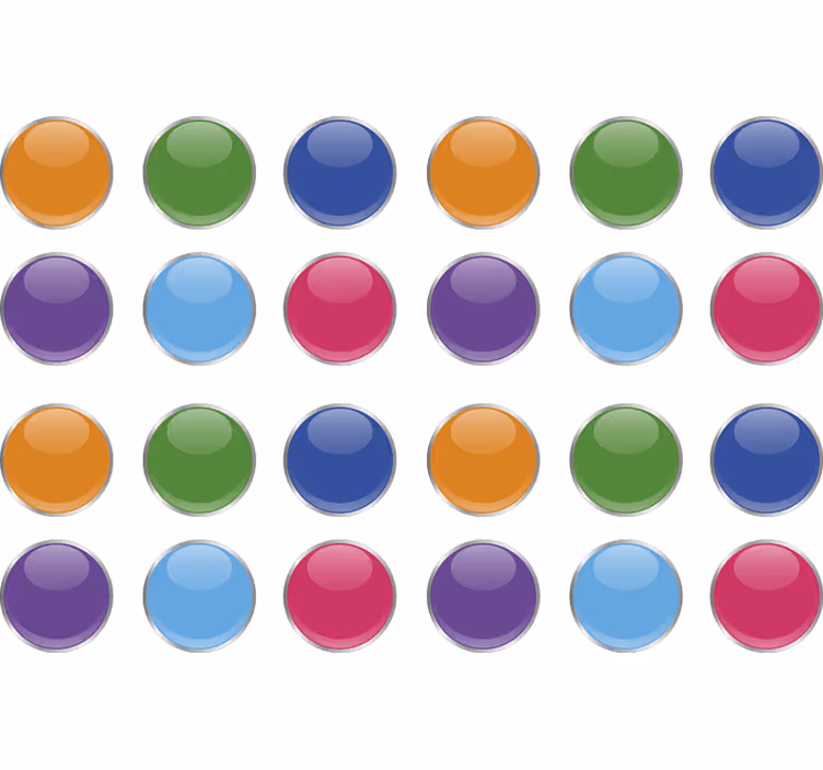 Rolgordijn tienerkamer geometrische 3d patronen - TenStickers
