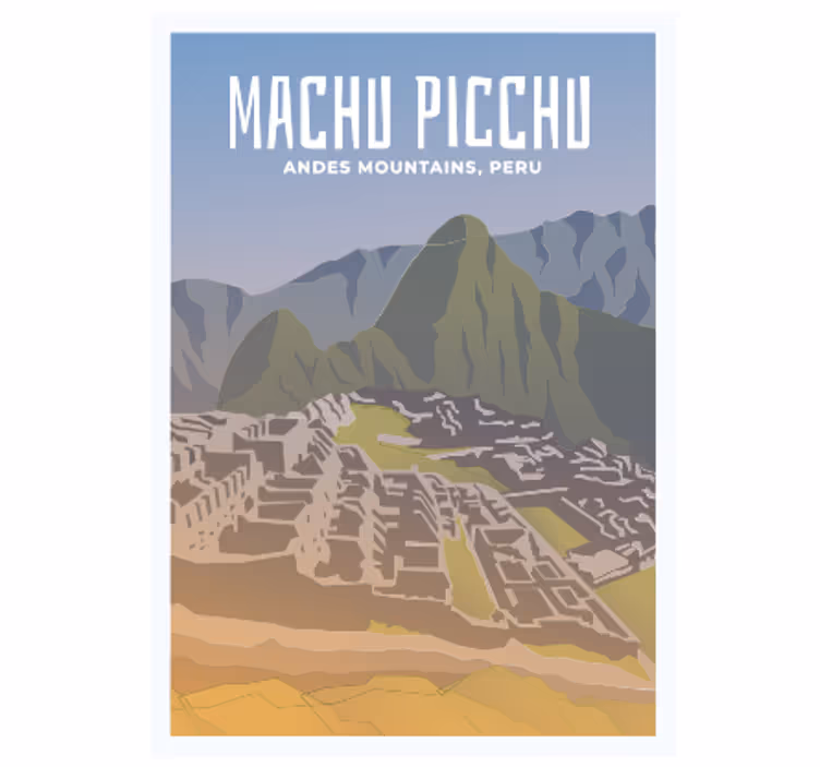 Rolgordijn tienerkamer machu picchu - TenStickers