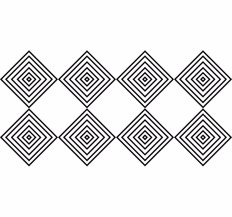 Wit rolgordijn manolo tegel effect - TenStickers
