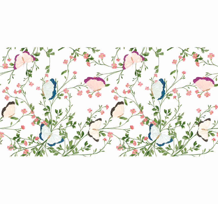 Wit rolgordijn fantasy aquarel - TenStickers